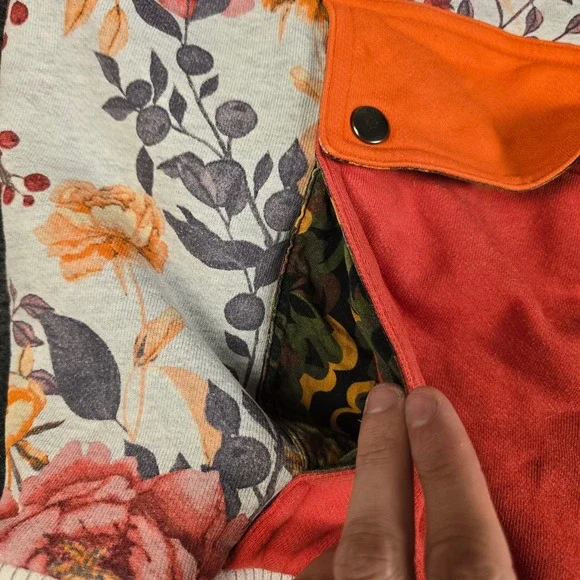 Banana Republic x Prep Curry Mens Floral Hooded Sweatshirt Oversized Size XL